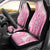 Pink Niue Language Week Car Seat Cover The Rock Coconut Crab - Siapo Pattern