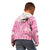 Pink Niue Language Week Kid Hoodie The Rock Coconut Crab - Siapo Pattern