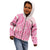 Pink Niue Language Week Kid Hoodie The Rock Coconut Crab - Siapo Pattern