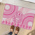Pink Niue Language Week Rubber Doormat The Rock Coconut Crab - Siapo Pattern