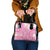Pink Niue Language Week Shoulder Handbag The Rock Coconut Crab - Siapo Pattern