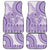 Purple Niue Language Week Car Mats The Rock Coconut Crab - Siapo Pattern