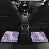 Purple Niue Language Week Car Mats The Rock Coconut Crab - Siapo Pattern