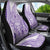 Purple Niue Language Week Car Seat Cover The Rock Coconut Crab - Siapo Pattern