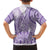 Purple Niue Language Week Family Matching Tank Maxi Dress and Hawaiian Shirt The Rock Coconut Crab - Siapo Pattern