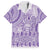 Purple Niue Language Week Family Matching Tank Maxi Dress and Hawaiian Shirt The Rock Coconut Crab - Siapo Pattern