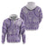 Purple Niue Language Week Hoodie The Rock Coconut Crab - Siapo Pattern