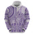 Purple Niue Language Week Hoodie The Rock Coconut Crab - Siapo Pattern