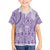 Purple Niue Language Week Kid Hawaiian Shirt The Rock Coconut Crab - Siapo Pattern