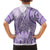 Purple Niue Language Week Kid Hawaiian Shirt The Rock Coconut Crab - Siapo Pattern