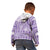 Purple Niue Language Week Kid Hoodie The Rock Coconut Crab - Siapo Pattern