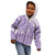 Purple Niue Language Week Kid Hoodie The Rock Coconut Crab - Siapo Pattern