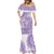 Purple Niue Language Week Mermaid Dress The Rock Coconut Crab - Siapo Pattern