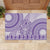 Purple Niue Language Week Rubber Doormat The Rock Coconut Crab - Siapo Pattern