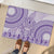 Purple Niue Language Week Rubber Doormat The Rock Coconut Crab - Siapo Pattern