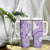 Purple Niue Language Week Tumbler With Handle The Rock Coconut Crab - Siapo Pattern