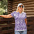 Purple Niue Language Week Women Polo Shirt The Rock Coconut Crab - Siapo Pattern