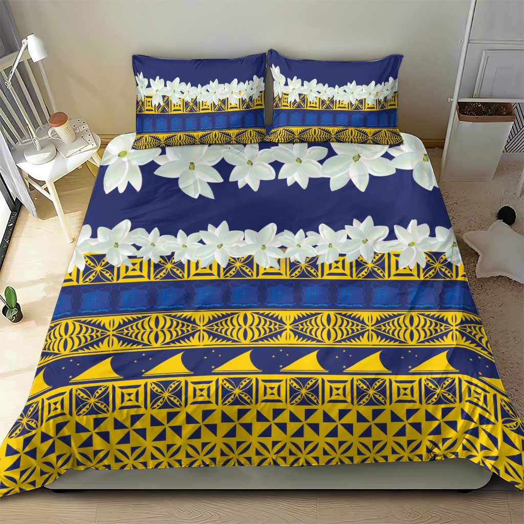 Tokelau Language Week Bedding Set Tokelauan Tuluma With Gardenia Thunbergia
