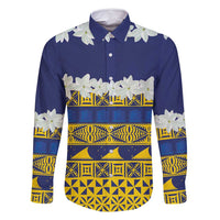 Tokelau Language Week Family Matching Summer Maxi Dress and Hawaiian Shirt Tokelauan Tuluma With Gardenia Thunbergia