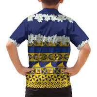 Tokelau Language Week Kid Hawaiian Shirt Tokelauan Tuluma With Gardenia Thunbergia