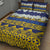 Tokelau Language Week Quilt Bed Set Tokelauan Tuluma With Gardenia Thunbergia