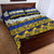 Tokelau Language Week Quilt Bed Set Tokelauan Tuluma With Gardenia Thunbergia