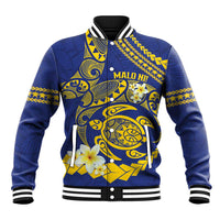 Te Vaiaho o te Gagana Tokelau Baseball Jacket Polynesian Turtle - Malo Ni!