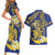 Te Vaiaho o te Gagana Tokelau Couples Matching Short Sleeve Bodycon Dress and Hawaiian Shirt Polynesian Turtle - Malo Ni!