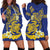 Te Vaiaho o te Gagana Tokelau Hoodie Dress Polynesian Turtle - Malo Ni!