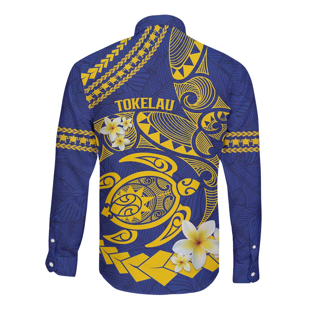 Te Vaiaho o te Gagana Tokelau Long Sleeve Button Shirt Polynesian Turtle - Malo Ni!