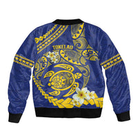 Te Vaiaho o te Gagana Tokelau Sleeve Zip Bomber Jacket Polynesian Turtle - Malo Ni!