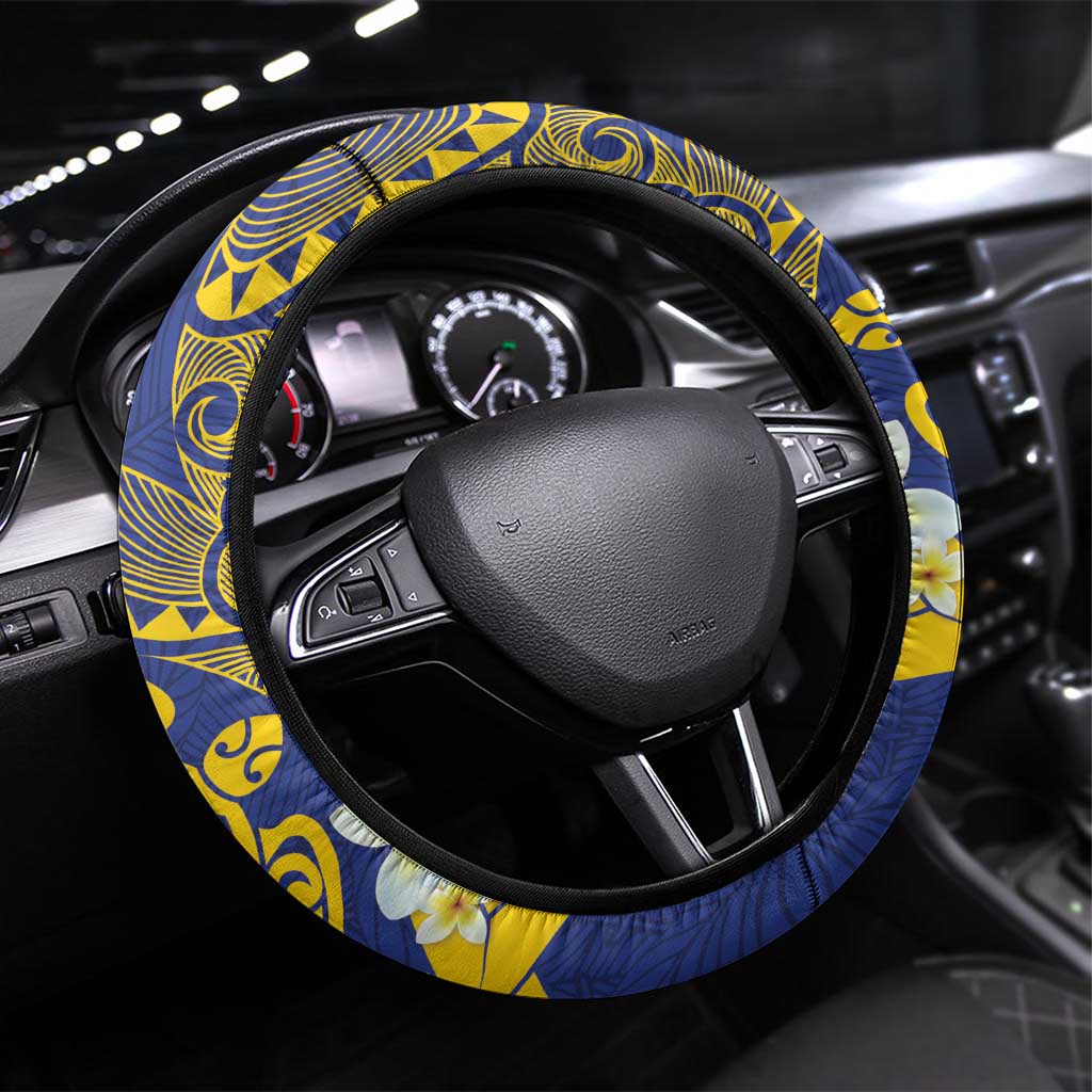 Te Vaiaho o te Gagana Tokelau Steering Wheel Cover Polynesian Turtle - Malo Ni!