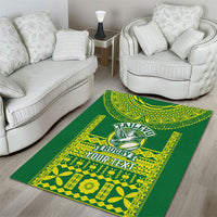 Fiji Tailevu Rugby Custom Area Rug Go Champions Fijian Tapa Pattern LT14 - Polynesian Pride