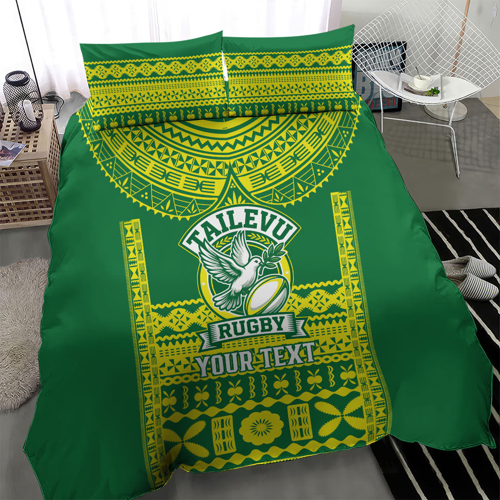 Fiji Tailevu Rugby Custom Bedding Set Go Champions Fijian Tapa Pattern LT14 - Polynesian Pride