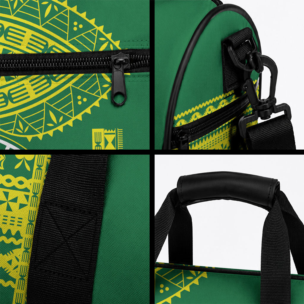 Fiji Tailevu Rugby Custom Duffle Bag Go Champions Fijian Tapa Pattern LT14 - Polynesian Pride