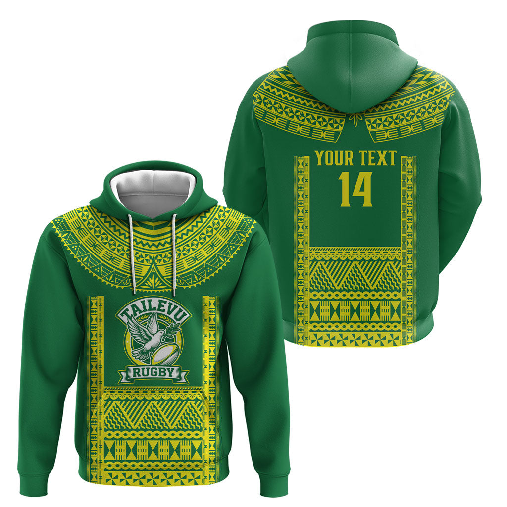 Fiji Tailevu Rugby Custom Hoodie Go Champions Fijian Tapa Pattern LT14 - Polynesian Pride