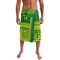 Fiji Tailevu Rugby Custom Lavalava Go Champions Fijian Tapa Pattern LT14 Green - Polynesian Pride
