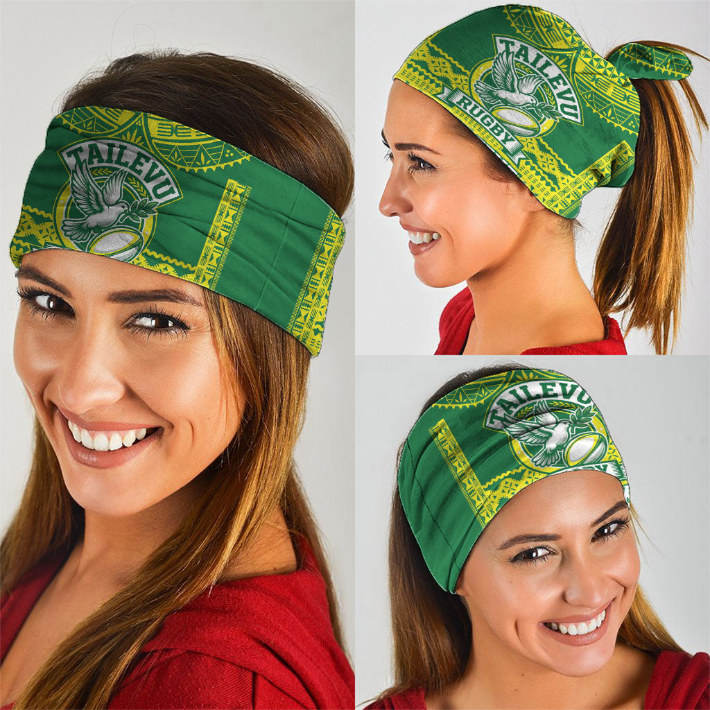 Fiji Tailevu Rugby Custom Neck Gaiter Go Champions Fijian Tapa Pattern LT14 - Polynesian Pride