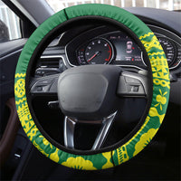 Fiji Tailevu Rugby Steering Wheel Cover Go Champions Fijian Tapa Pattern LT14 - Polynesian Pride