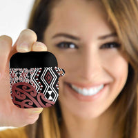 New Zealand AirPods Case Aotearoa Kowhaiwhai Mix Taniko Art - Polynesian Pride