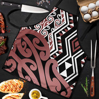 New Zealand Apron Aotearoa Kowhaiwhai Mix Taniko Art - Polynesian Pride