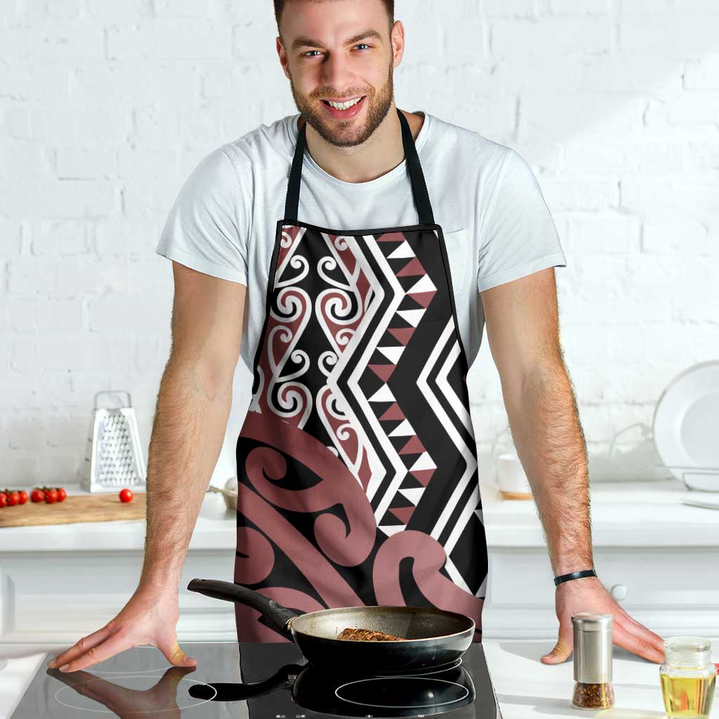 New Zealand Apron Aotearoa Kowhaiwhai Mix Taniko Art - Polynesian Pride