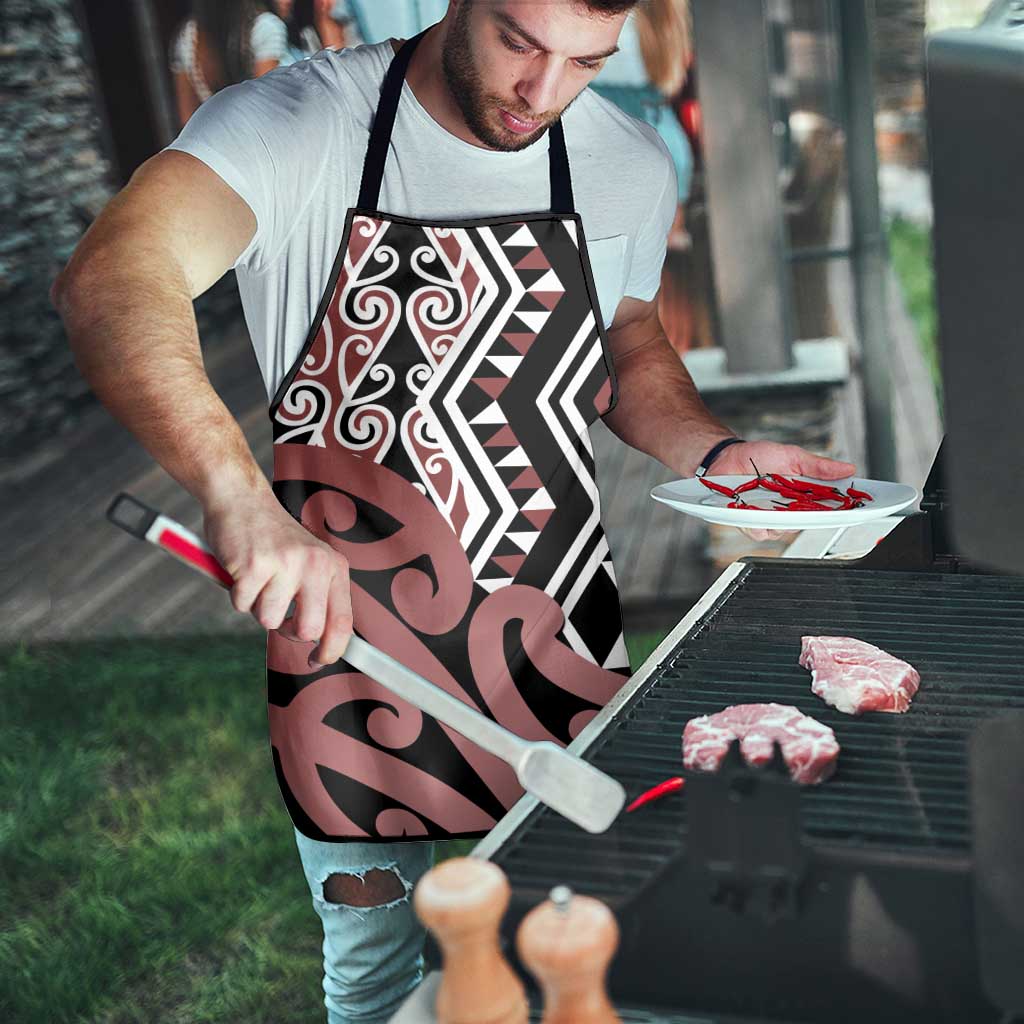 New Zealand Apron Aotearoa Kowhaiwhai Mix Taniko Art - Polynesian Pride