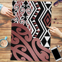 New Zealand Puzzle Aotearoa Kowhaiwhai Mix Taniko Art LT14 Brown - Polynesian Pride