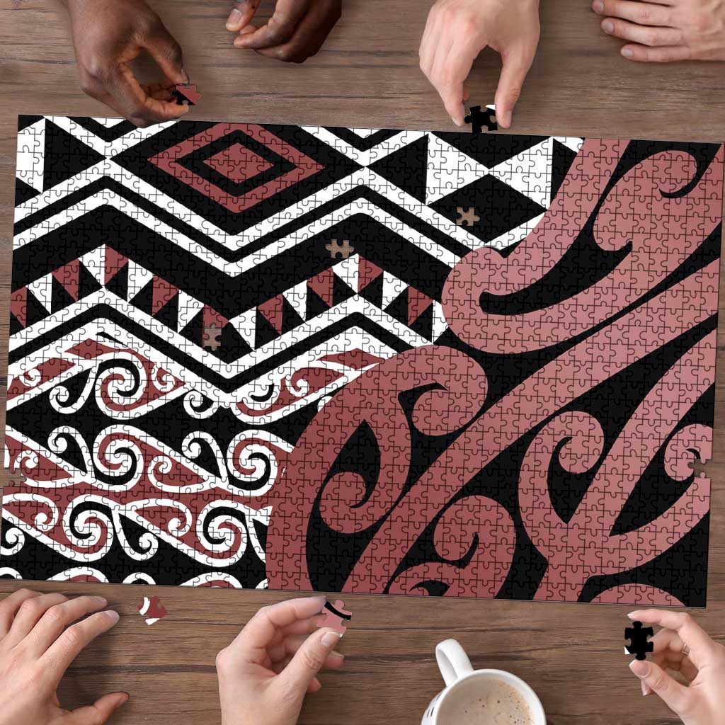 New Zealand Puzzle Aotearoa Kowhaiwhai Mix Taniko Art LT14 - Polynesian Pride
