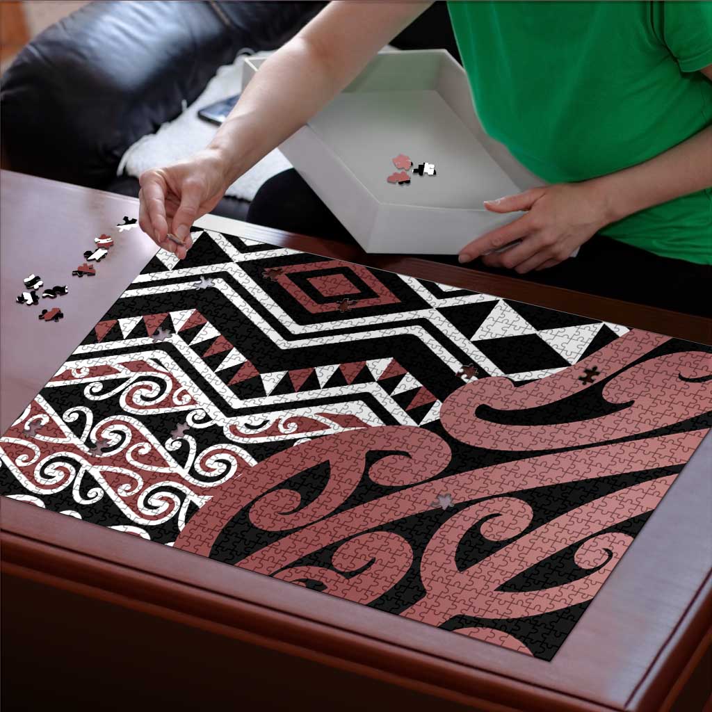 New Zealand Puzzle Aotearoa Kowhaiwhai Mix Taniko Art LT14 - Polynesian Pride