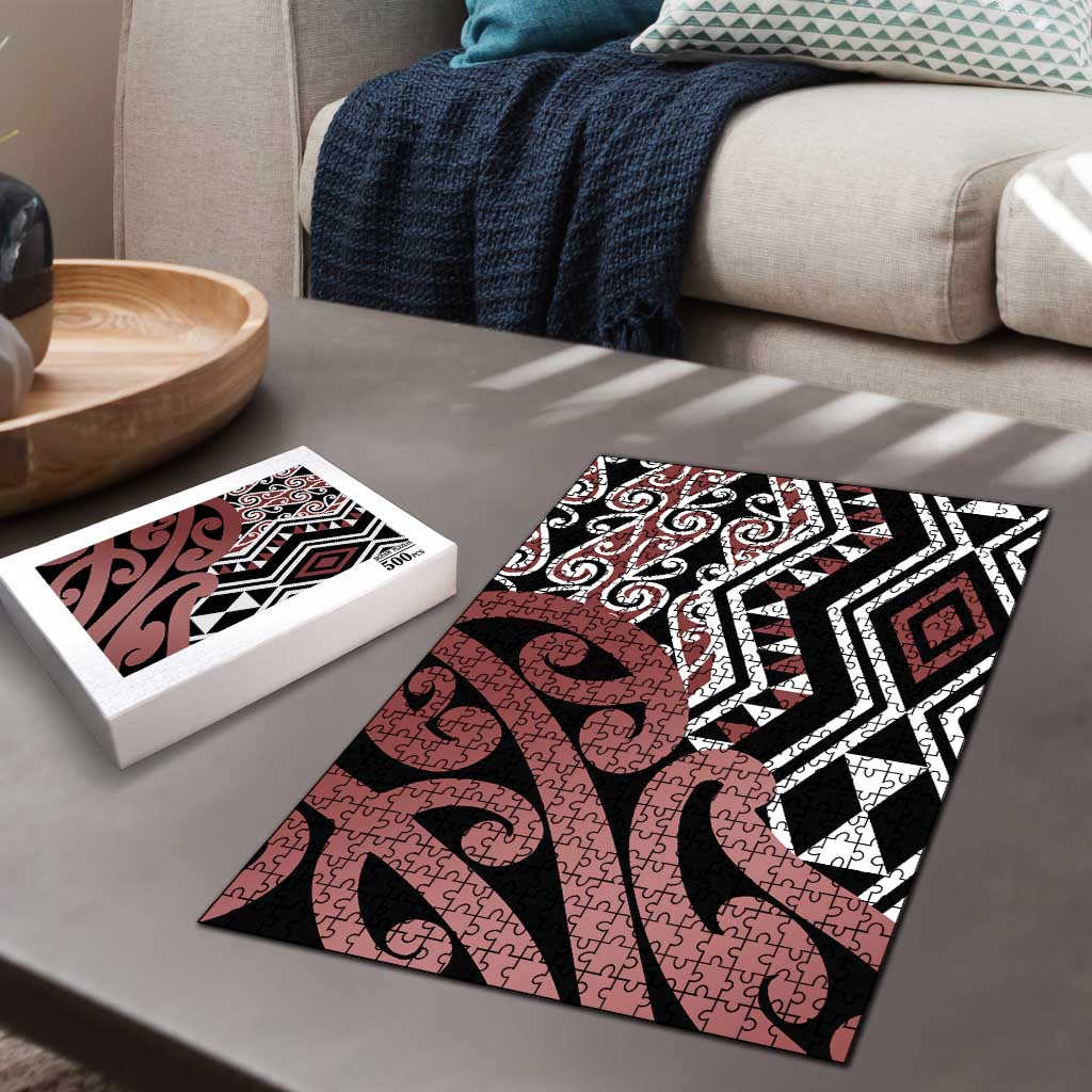 New Zealand Puzzle Aotearoa Kowhaiwhai Mix Taniko Art LT14 - Polynesian Pride