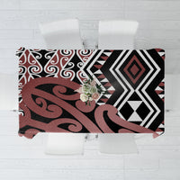 New Zealand Tablecloth Aotearoa Kowhaiwhai Mix Taniko Art LT14 Brown - Polynesian Pride