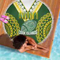 Avaiki Cook Islands Rugby Beach Blanket Kuki Airani Tatau Green LT14 - Polynesian Pride