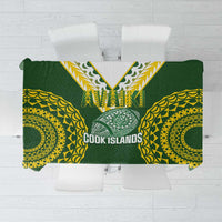 Avaiki Cook Islands Rugby Tablecloth Kuki Airani Tatau Green LT14 Green - Polynesian Pride
